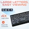 Delton KB20 Big Button Computer Keyboard with Auto Pair USB for Laptop/Computer/Mac/iOS/Android DBKBG20 - alternate 6